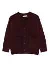 Paolo Pecora Button-up Cardigan In Burgundy