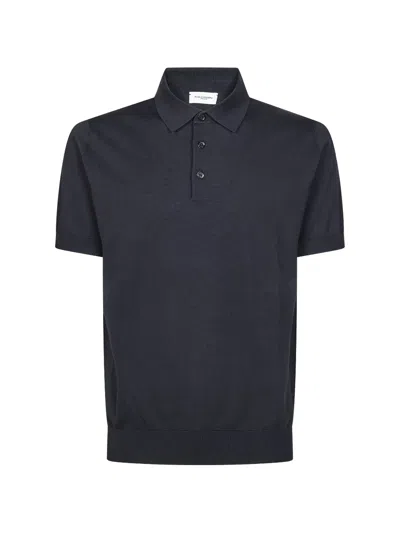 Paolo Pecora Buttoned Polo Shirt In Black