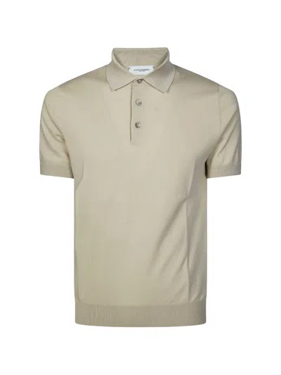 Paolo Pecora Fine Knit Polo Shirt In Neutral