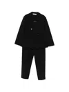 Paolo Pecora Buttoned Suit In Black