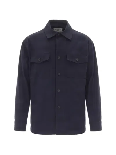 Paolo Pecora Button-up Chest-pocket Shirt In Blue