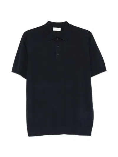 Paolo Pecora Button-up Polo Shirt In Black