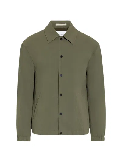 Paolo Pecora Button-up Shirt Jacket In Green