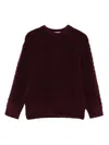 Paolo Pecora Cable-knit Sweater In Red