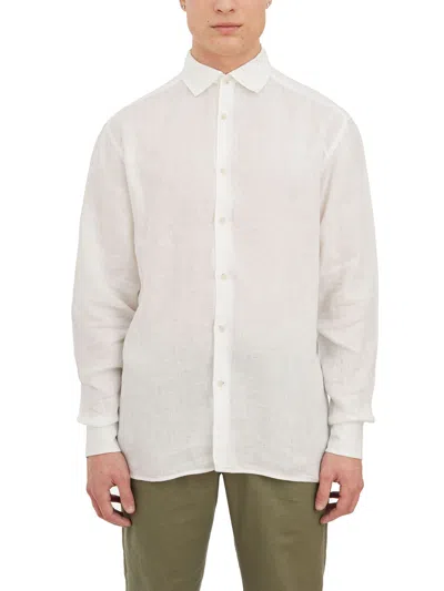 Paolo Pecora Camicia In Lino In White