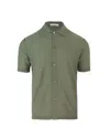 Paolo Pecora Short-sleeved Ultra-fine Cotton Shirt With Pointed Collar In 5577