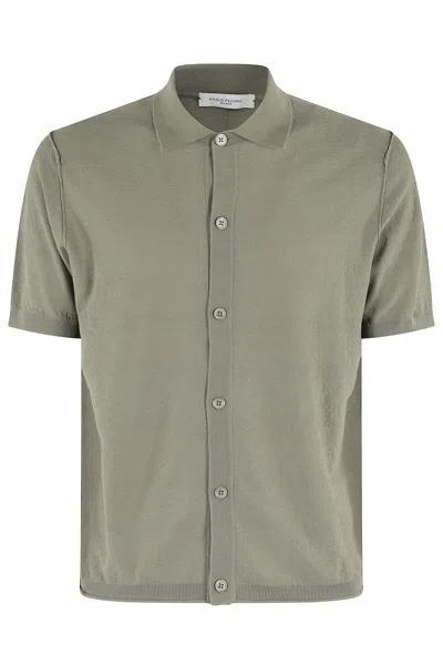 Paolo Pecora Camicia Maglia In Kaki