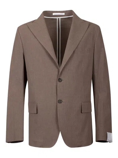 PAOLO PECORA CANVAS BUTTON BLAZER