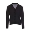 Paolo Pecora Black Cardigan In Grey