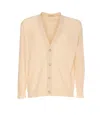 Paolo Pecora Cardigan With Buttons Closure In White