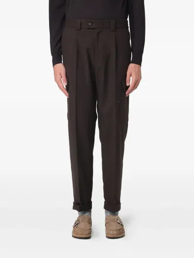 PAOLO PECORA CARGO PLEATED TROUSERS