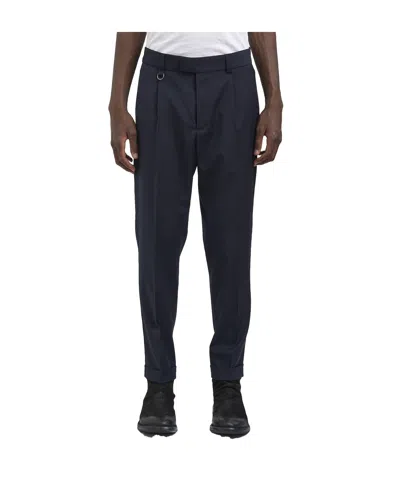 Paolo Pecora Casual Trousers With Belt Loops In Blue