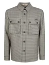 Paolo Pecora Checked Shirt Jacket In Brown