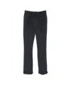 Paolo Pecora Classic Fit Black Corduroy Trousers With Stylish Pleats In Blue