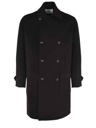Paolo Pecora Coat In Black