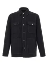 Paolo Pecora Micro-check Four-pocket Jacket In Black