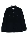 Paolo Pecora Long-sleeved Casual Jacket In Black