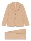 Paolo Pecora American-vent Suit In Beige