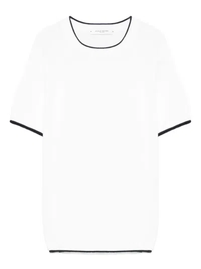 Paolo Pecora Kids' Contrast-trim T-shirt In White