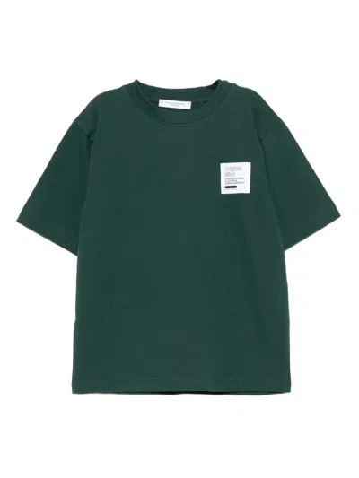 Paolo Pecora Contrasting-patch T-shirt In Green