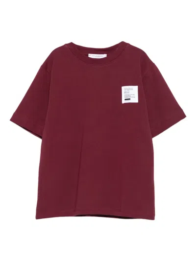 Paolo Pecora Contrasting-patch T-shirt In Red