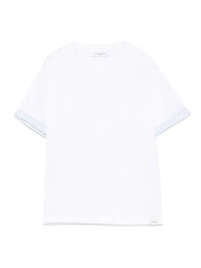 Paolo Pecora Kids' Contrasting-trim T-shirt In White