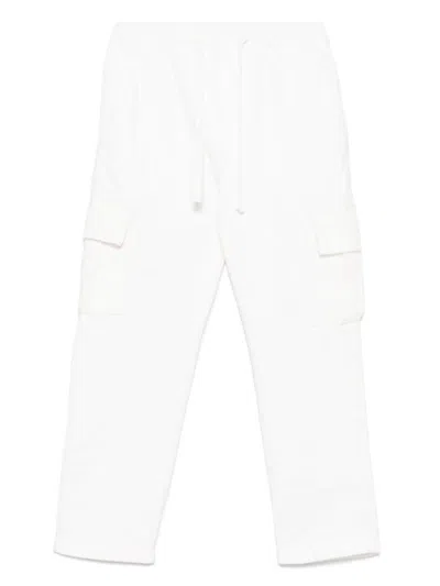 Paolo Pecora Kids' Corduroy Cargo Pants In White