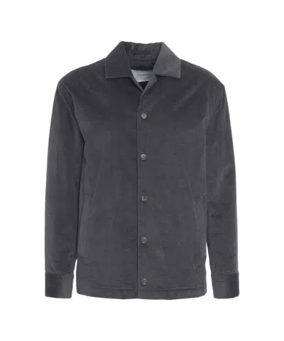 Paolo Pecora Corduroy Jacket In Black