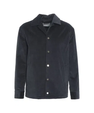 Paolo Pecora Corduroy Jacket In Blue