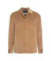 Paolo Pecora Corduroy Jacket In Brown