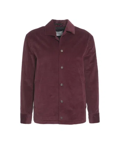 Paolo Pecora Corduroy Jacket In Red
