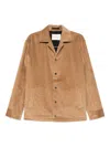 Paolo Pecora Corduroy Shirt Jacket In Brown