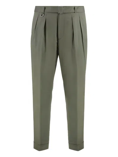PAOLO PECORA COTTON-BLEND TROUSERS