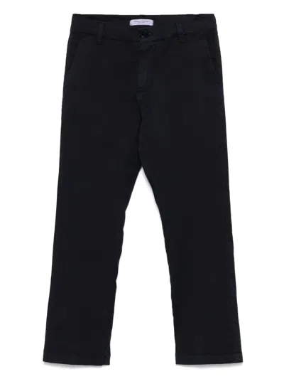 Paolo Pecora Kids' Cotton Chinos In Blue