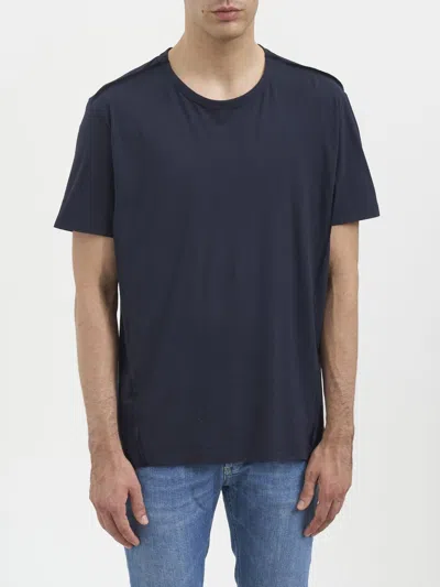 Paolo Pecora Cotton Crewneck In Blue