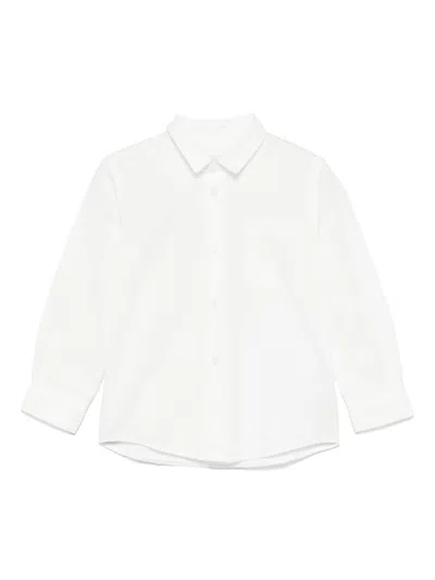 Paolo Pecora Kids' Cotton Shirt In White