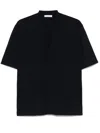 Paolo Pecora Cotton Short-sleeve Cardigan In Blue