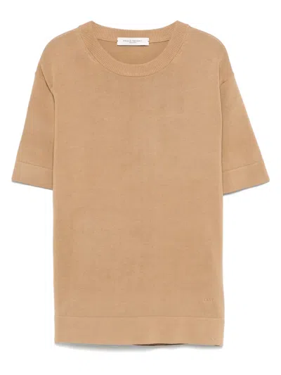 Paolo Pecora Kids' Cotton T-shirt In Beige
