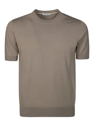 Paolo Pecora Cotton T-shirt In Brown
