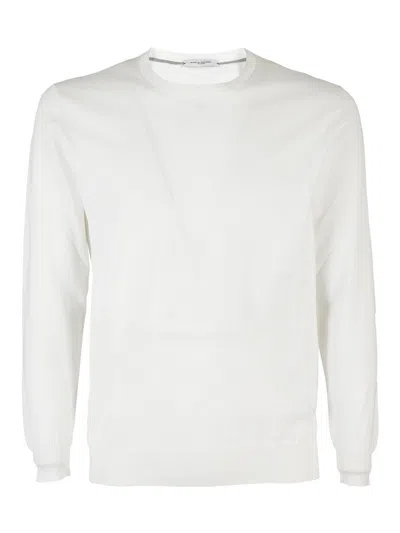 Paolo Pecora Cotton Yarn Jumper In Cream