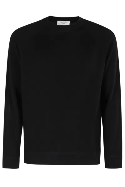 Paolo Pecora Crew Neck Black Sweater