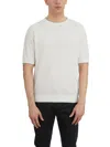 Paolo Pecora Crew Neck Sweater In Silk And Cotton