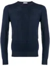 Paolo Pecora Crew Neck Pullover In Blue