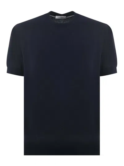 Paolo Pecora Crew Neck Short-sleeved T-shirt In Black