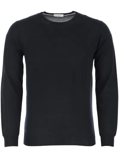 Paolo Pecora Crew Neck Jumper In Blue