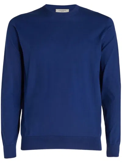 Paolo Pecora Crew-neck Sweater In Blue