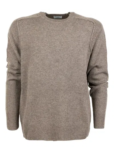 Paolo Pecora Crew-neck Sweater In Brown