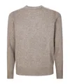 Paolo Pecora Crew Neck Sweater In Brown