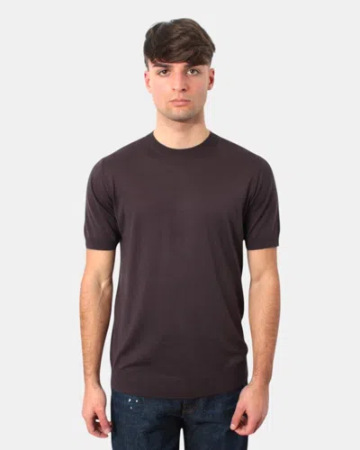 Paolo Pecora Crewneck Knit  - 2230 Brown In Gray