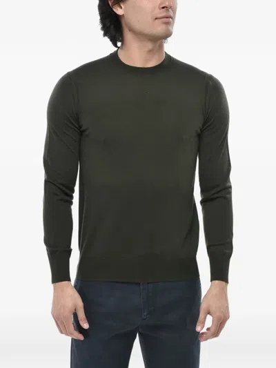 Paolo Pecora Crew-neck Long-sleeves Sweatshirt In Black
